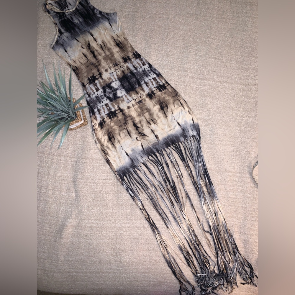 Tie dye Fringe Dress